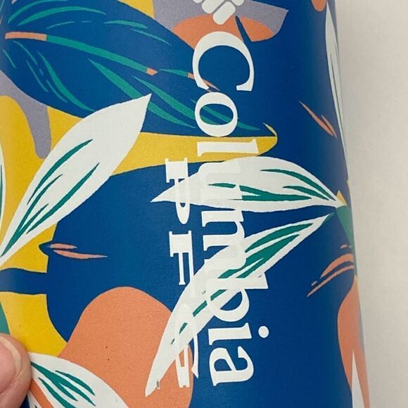 Columbia Blue PFG Tropical Double-Walled Vacuum Can and Bottle Koozie - Picture 8 of 8